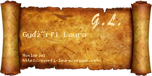 Győrfi Laura névjegykártya