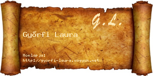 Győrfi Laura névjegykártya