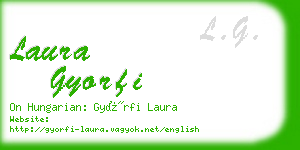 laura gyorfi business card